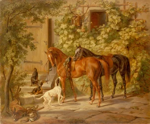 Horses at the Porch